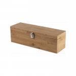 Set de vino personalizado en caja de bambú promocional Semillon color madera