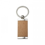 Llaveros personalizados de madera y zinc 2