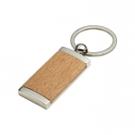 Llaveros personalizados de madera y zinc 6