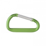 Llavero con mosquetón con logo color verde 3
