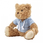 Osito de peluche promocional con sudadera en colores Teddy color azul claro undécima vista