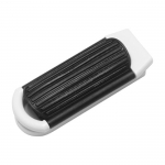 Cepillo de bolsillo plegable con espejo todo en uno BrushView color blanco tercera vista