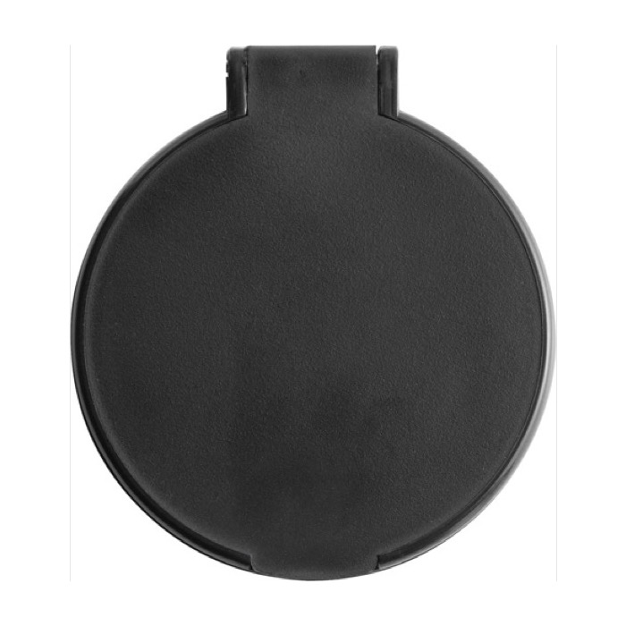 Espejo de bolsillo publicitario barato de plástico BasicStyle color negro segunda vista Espejo de bolsillo publicitario barato de plástico BasicStyle color negro segunda vista