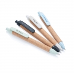 Bolígrafo Corcho & Straw Fibre | Tinta azul color Azul Claro