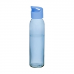 Botellas de cristal personalizadas con asa color azul claro 6