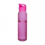 Botellas de cristal personalizadas con asa color rosa 4