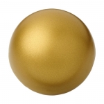 Pelota antiestrés personalizada color dorado 3