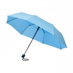 Paraguas para empresas plegable color azul claro 6