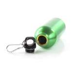 Botella de aluminio pequeña con mosquetón 12