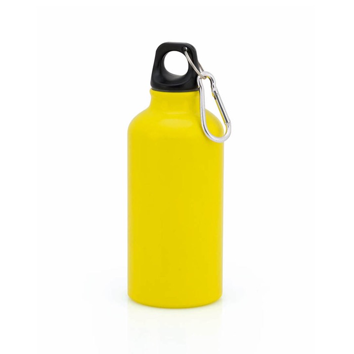 Botella de aluminio pequeña en colores brillantes 400ml Cruiser color amarillo primera vista Botella de aluminio pequeña en colores brillantes 400ml Cruiser color amarillo primera vista