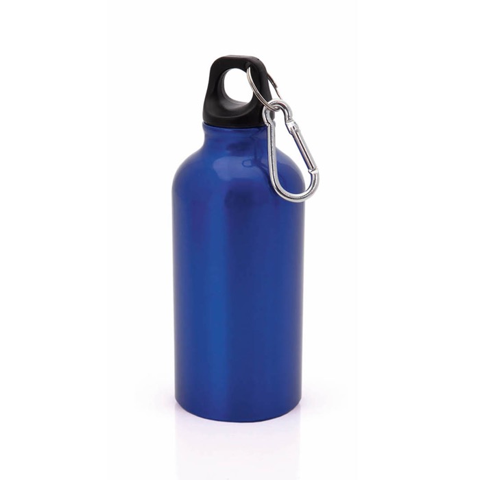 Botella de aluminio pequeña en colores brillantes 400ml Cruiser color azul primera vista Botella de aluminio pequeña en colores brillantes 400ml Cruiser color azul primera vista