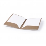 Carpeta portafolios promocional de cartón 400g/m2 A4 Eco Basic color natural segunda vista