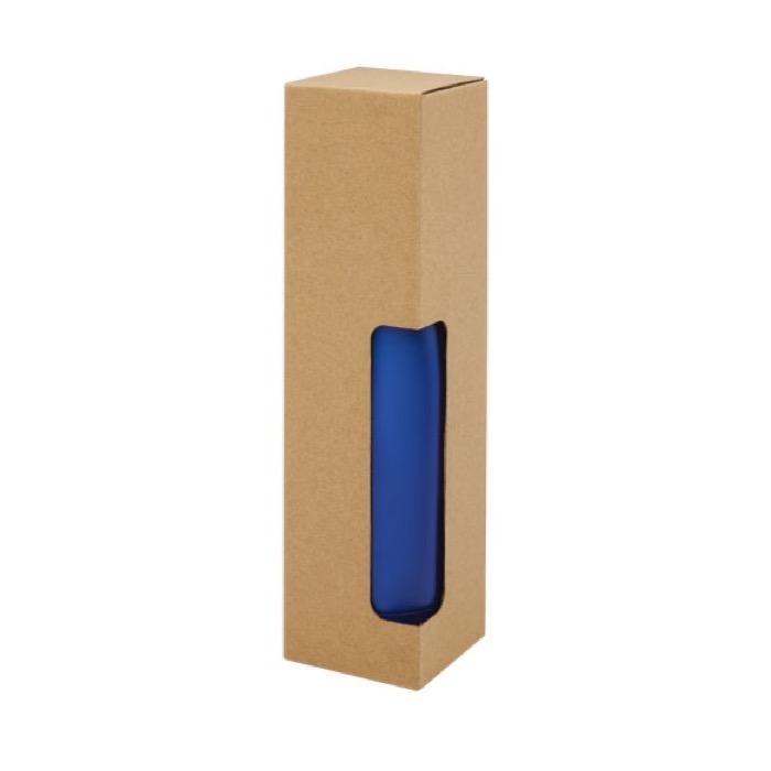 Botellas termo personalizadas de acero 500ml Lifestyle Premium color azul real segunda vista con caja Botellas termo personalizadas de acero 500ml Lifestyle Premium color azul real segunda vista con caja