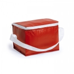 Bolsa nevera para 6 latas color rojo 4