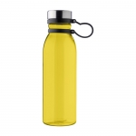 Botella grande de materiales reciclados a color 750ml Norway RPET color amarillo transparente primera vista