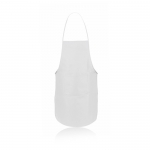 Delantales publicitarios non-woven baratos color blanco 1