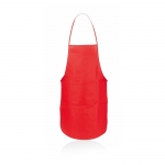Delantales publicitarios non-woven baratos color rojo 3