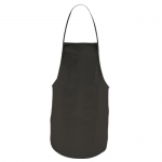 Delantal con bolsillo delantero de vivos colores 80g/ m2 Basic Style color negro