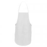 Delantal con bolsillo delantero de vivos colores 80g/ m2 Basic Style color blanco