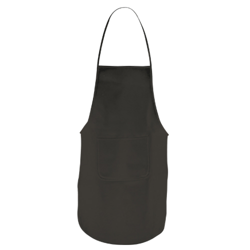 Delantal con bolsillo delantero de vivos colores 80g/ m2 Basic Style color negro