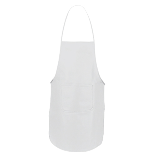 Delantal con bolsillo delantero de vivos colores 80g/ m2 Basic Style color blanco
