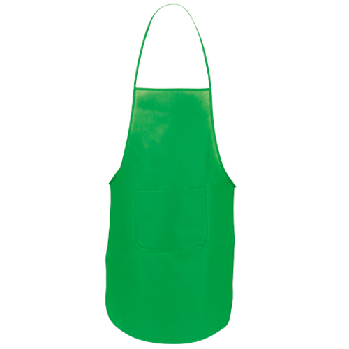Delantal con bolsillo delantero de vivos colores 80g/ m2 Basic Style color verde