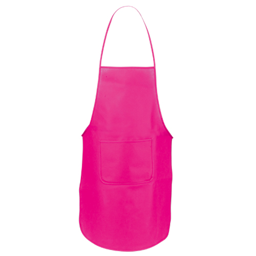 Delantal con bolsillo delantero de vivos colores 80g/ m2 Basic Style color fucsia