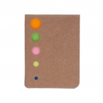 Divertido bloc de notas adhesivas de colores color beige 2