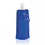 Botella Plegable Clip 400ml color azul