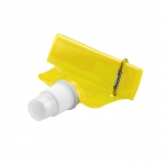Botella de plástico plegable con mosquetón 400ml Clip color amarillo primera vista