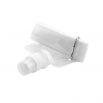 Botella de plástico plegable con mosquetón 400ml Clip color blanco primera vista