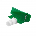 Botella de plástico plegable con mosquetón 400ml Clip color verde primera vista
