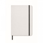 Libreta reciclada con papel piedra A5 hojas a rayas StonePaper Recyclo color blanco tercera vista