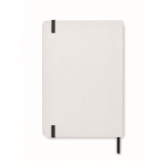 Libreta reciclada con papel piedra A5 hojas a rayas StonePaper Recyclo color blanco cuarta vista