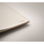 Libreta reciclada con papel piedra A5 hojas a rayas StonePaper Recyclo color beige vista fotografía quinta vista