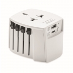 Adaptador personalizado universal de viaje Skross MUV USB A/C color blanco