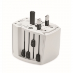Adaptador personalizado universal de viaje Skross MUV USB A/C color blanco sexta vista
