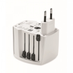 Adaptador personalizado universal de viaje Skross MUV USB A/C color blanco septima vista