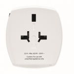 Adaptador personalizado universal de viaje Skross MUV USB A/C color blanco