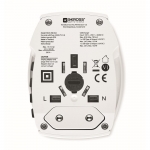 Adaptador personalizado universal de viaje Skross MUV USB A/C color blanco