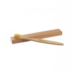 Cepillo de dientes de bambú con caja de kraft Naturbrush color natural imagen con logo