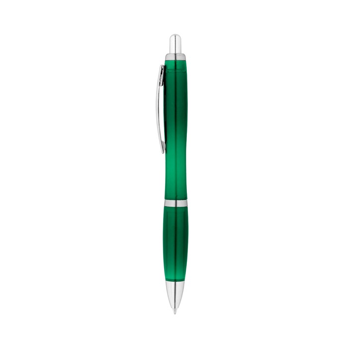 Bolígrafo personalizado con pulsador reciclado tinta azul Color RPET color verde Bolígrafo personalizado con pulsador reciclado tinta azul Color RPET color verde