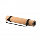 Esterilla de yoga de corcho personalizada con logo Yoga Cork color natural tercera vista