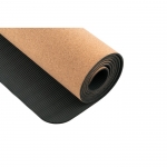 Esterilla de yoga de corcho personalizada con logo Yoga Cork color natural quinta vista