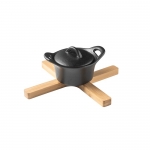 Protector de mesa plegable de bambú con forma de cruz Bamboo color natural cuarta vista