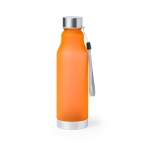 Botellas personalizadas recicladas con acabado traslúcido 600ml Iceberg RPET color naranja primera vista