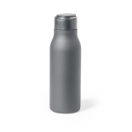 Botella termo de acero inoxidable con asa en la tapa 600ml Fancy color gris primera vista