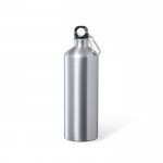 Bidones personalizados de aluminio simples y antifugas 1L Cruiser color plateado primera vista