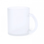 Tazas de cristal mate impresión de imagen color blanco transparente 1