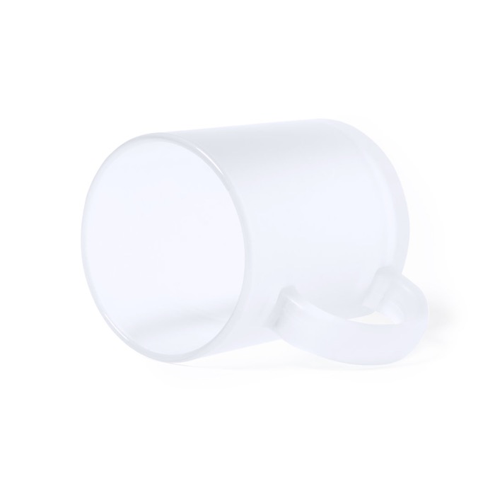 Taza de cristal mate para impresión de imagen 300ml Frost Sublim color blanco transparente segunda vista